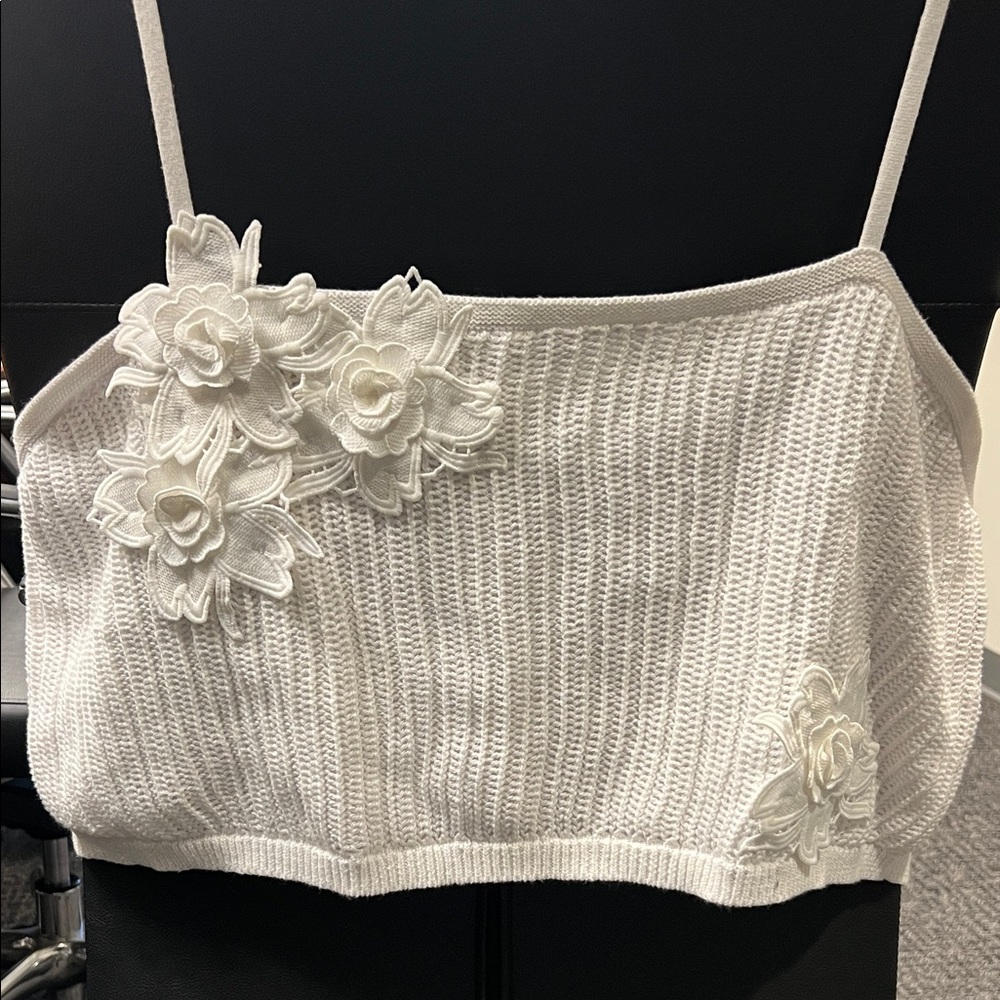 Curvy Girl Feminine Floral Knit Top 4X